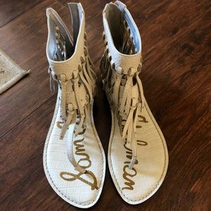 Sam Edelman fringe gladiator sandals
